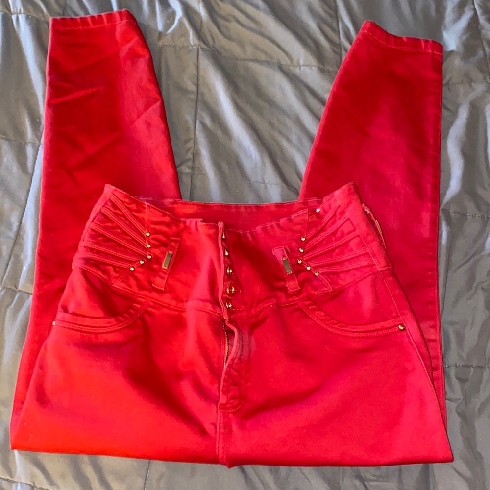 Women’s Lowell red jeans size 14